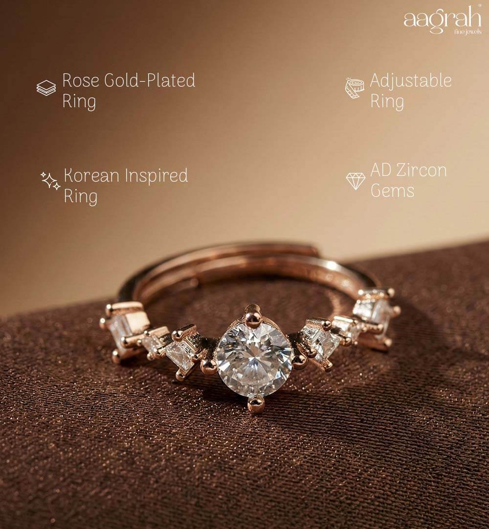 Blush Bloom Korean Ring - Image 3