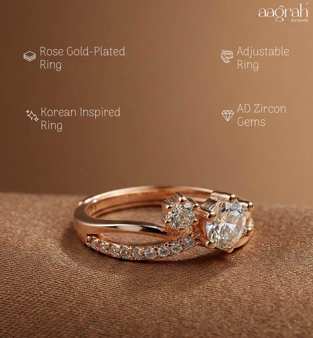 Rose Bloom Korean Ring - Image 3